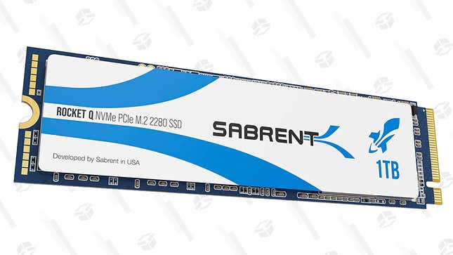 Sabrent Rocket Q 1TB NVMe SSD | $90 | Amazon
