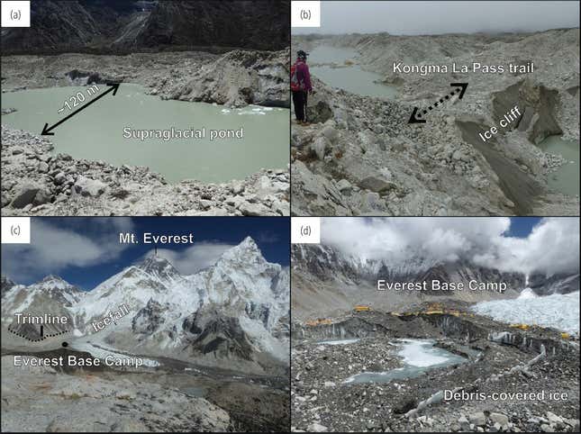Imagen para el artículo titulado Trasladarán el campamento base del Everest porque el glaciar sobre el que reposa se está fundiendo