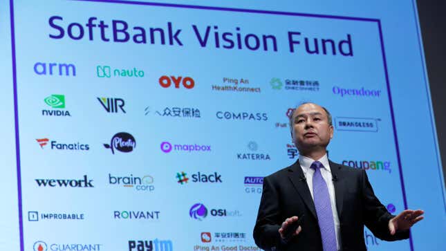 SoftBank CEO Masayoshi Son.