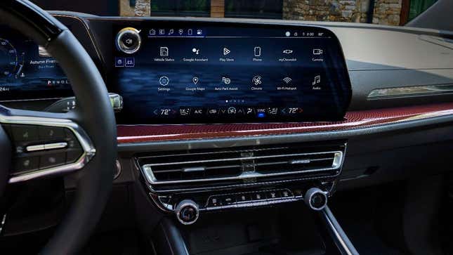2024 Chevrolet Traverse touchscreen infotainment system