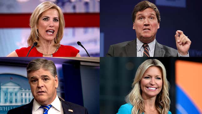 Image for article titled Fox News Hosts React To Dominion Voting Systems Lawsuit