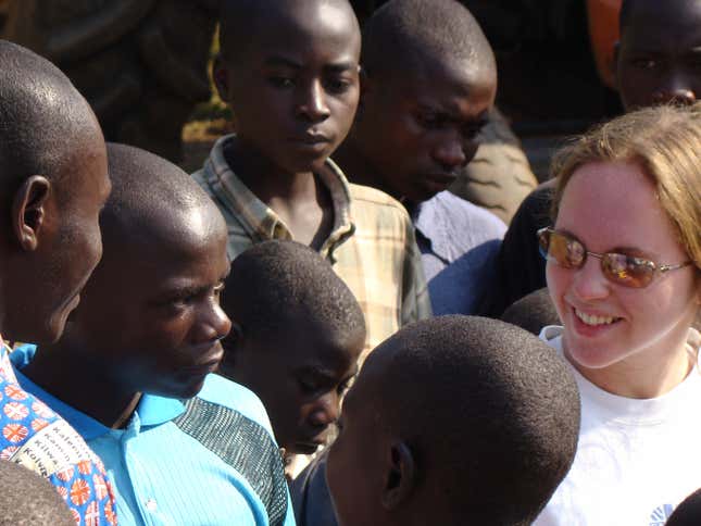 The author working in Goma, DR Congo