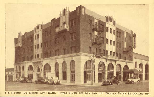 The Dunbar Hotel around 1938.
