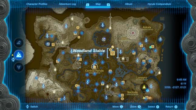 A map shows the location of Woodland Stable.