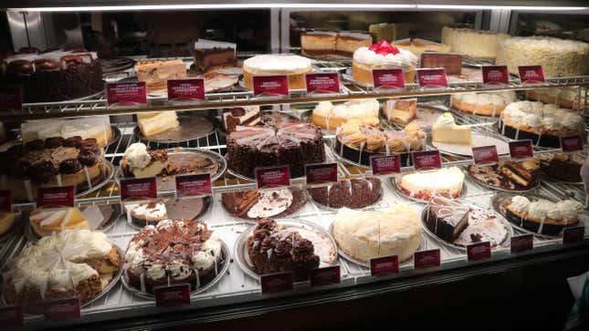 cheesecake display