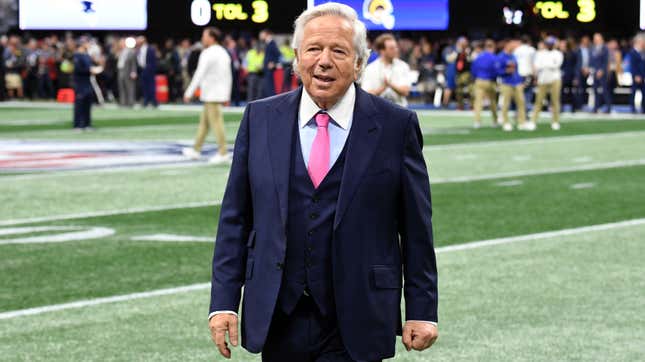 Image for article titled Robert Kraft Really Wants To Make Sure You Never See Video Of His Hand Job