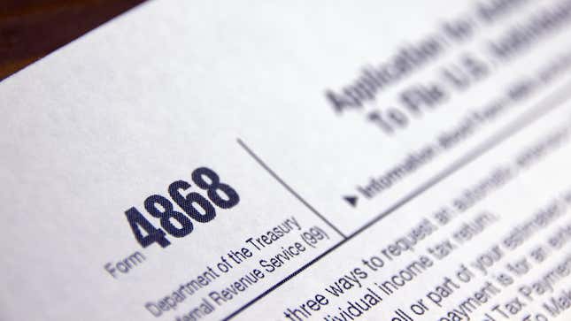 Image for article titled Avoid Penalties by Filing for a Tax Extension