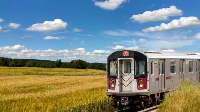 Image for article titled New MTA Train Operator Ends Up Lost On Back-Road Tracks In Middle Of Nowhere
