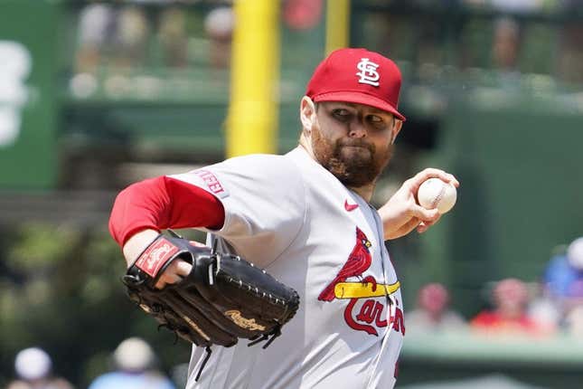 Jul 23, 2023; Chicago, Illinois, USA; St. Louis Cardinals starting pitcher Jordan Montgomery (47) throws the ball against the Chicago Cubs during the first inning at Wrigley Field.