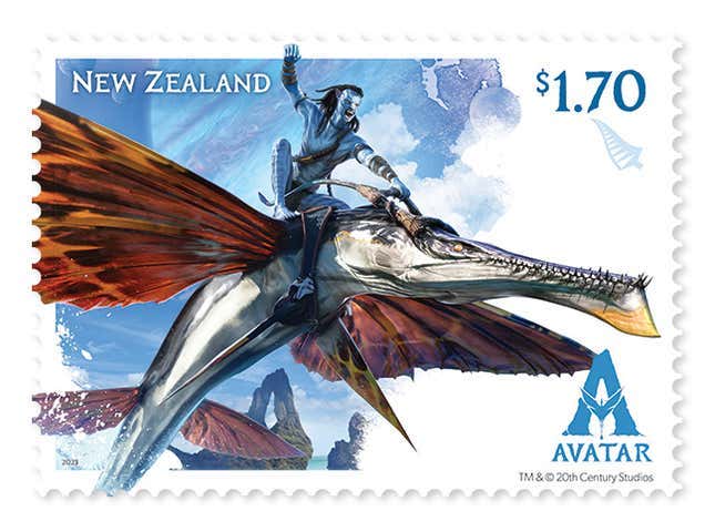 Imagen para el artículo titulado Nueva Zelanda lanza una colección de sellos para celebrar Avatar: The Way of Water