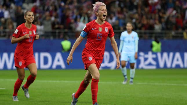 Image for article titled Megan Rapinoe Refuses To Apologize For The USWNT&#39;s Crime Of Being Happy After Doing Cool Things