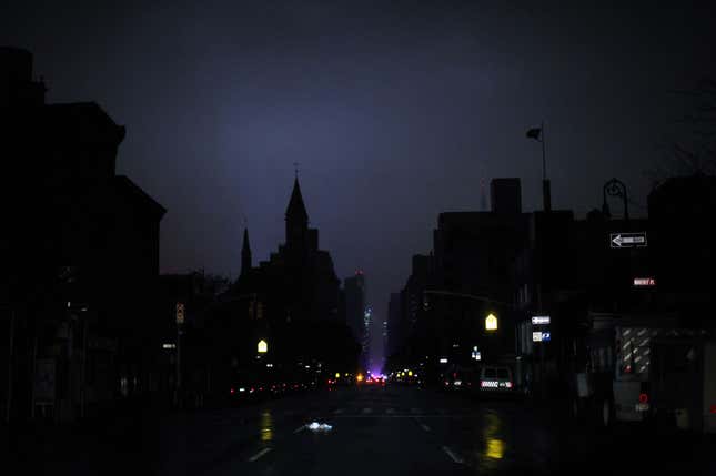 Lights out for the city that never sleeps