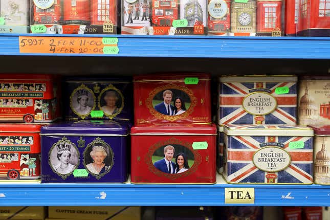 Royal wedding souvenirs: Harry and Meghan on mugs, spoons, Marmite and tea