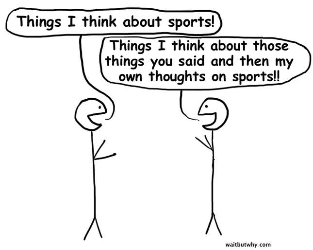 Image for article titled Why do people care so much about sports, anyway?