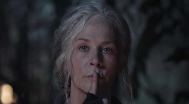 How will Carol silence the Whisperers?