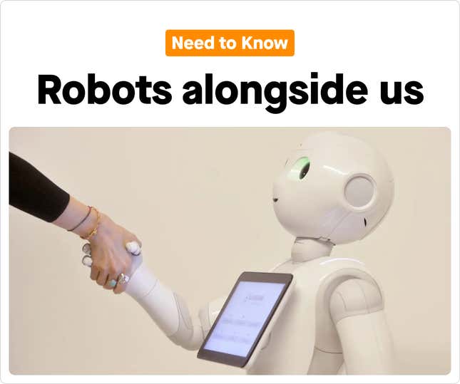 Image for article titled Need to Know：2022年のロボットのある日常