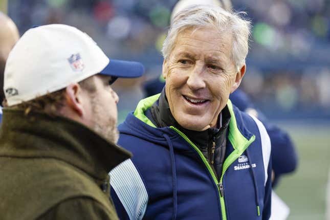 Seahawks head coach Pete Carroll and general manager John Schneider turned in a surprise pick at No. 5 on Thursday. But Carroll explained his motive.