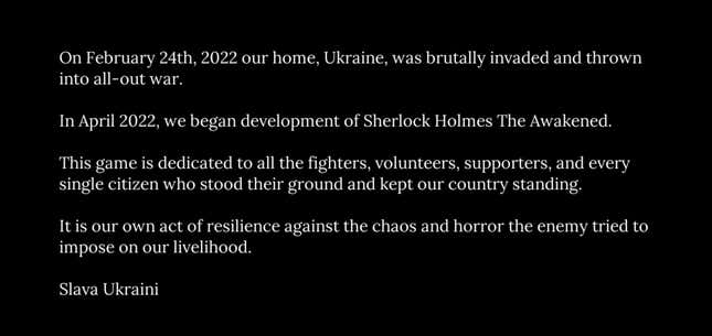 Image for article titled Ukrainian-Made Adventure Game Released As An &#39;Act Of Resilience Against The Chaos And Horror&#39;