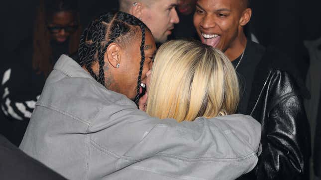 Image for article titled Avril and Tyga at a Fashion Party, K-I-S-S-I-N-G
