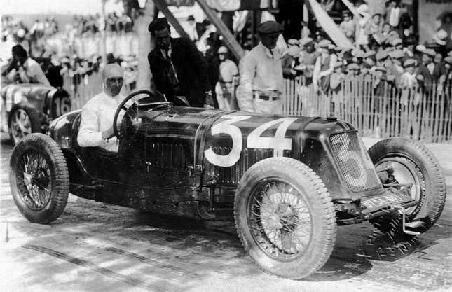 Rene Dreyfus at the Grand Prix of Nimes, 1928