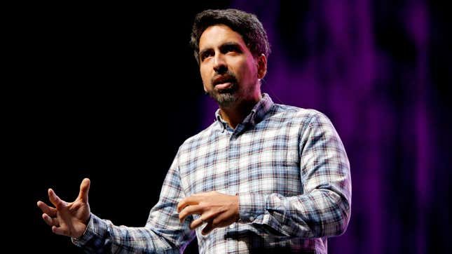 Khan Academy Founder & CEO Salman “Sal” Khan speaks onstage during The LA Promise Fund's "Hello Future" Summit on October 23, 2019 in Los Angeles, California.