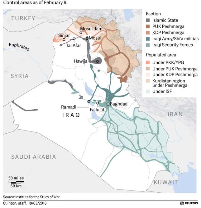 Image for article titled The perfect recipe for making jihadis was developed in this small Iraqi town