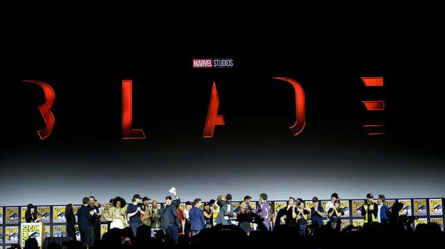 The Marvel Cinematic Universe Phase Four is announced with cast members during the Marvel Studios panel during 2019 Comic-Con International at San Diego Convention Center on July 20, 2019.