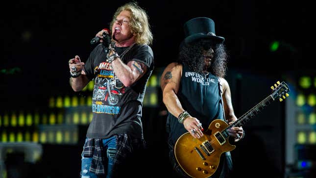 Axl Rose and Slash perform at the Guns ‘N’ Roses ‘Not In This Lifetime’ Tour in 2017.