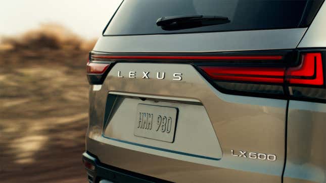 Image for article titled Lexus Teases The 2022 LX 600 Ahead Of Its October 13 Debut