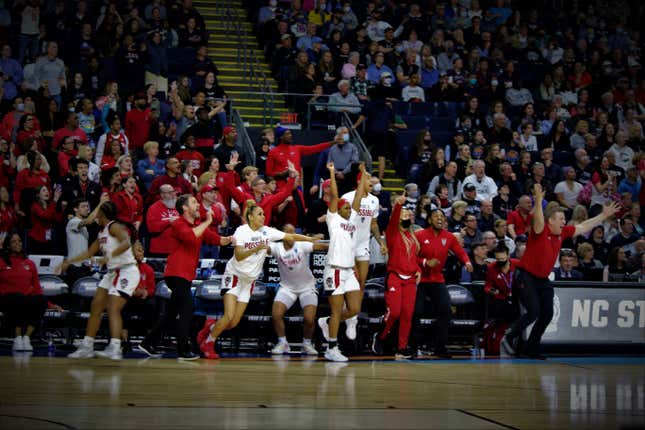 Image for article titled Photo Essay: N.C. State and UConn punch tickets to Elite Eight