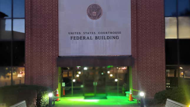 The federal courthouse in Charlottesville, Virginia, as seen on Nov. 12, 2021.