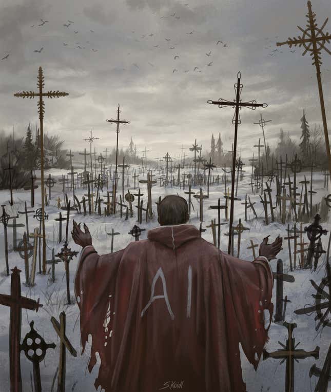Image for article titled Some Of My Favorite Images From ArtStation's AI Protests