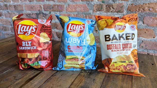 Image for article titled Lay’s New Sandwich-Flavored Potato Chips, Ranked