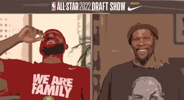 2022 NBA All-Star Draft: Kevin Durant hilariously refuses to