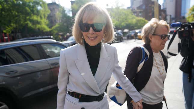  E. Jean Carroll arrives at Manhattan Federal Court on Monday, May 8th. 