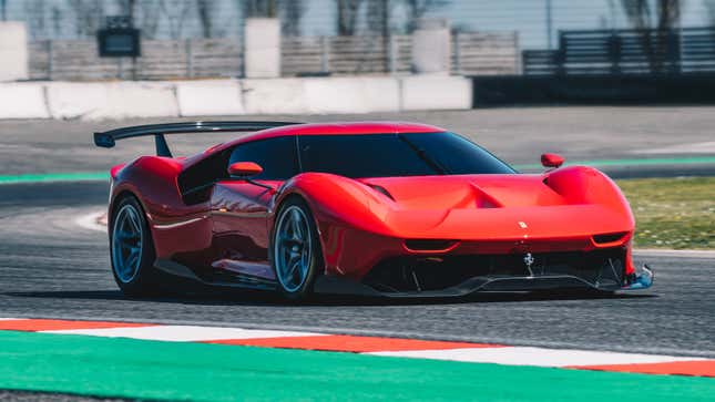The Ferrari P80/C, a one-off car with a 488 GT3 chassis. 