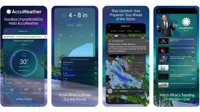 Image for article titled The 7 Best Weather Apps to Replace Dark Sky on iPhone and Android