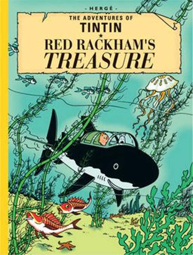 tintin shark book