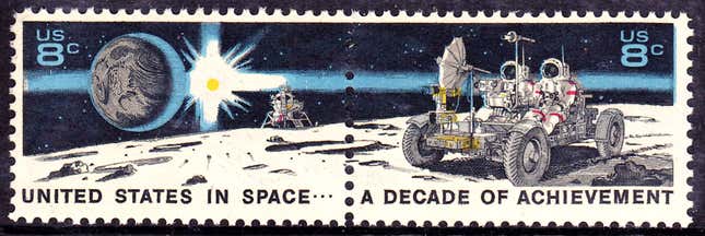 Image for article titled 9 Iconic NASA Stamps Issued by the U.S. Postal Service