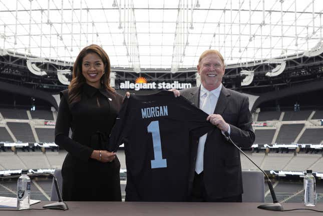 Sandra Douglass Morgan was hired by Mark Davis and becomes football’s first Black female president.