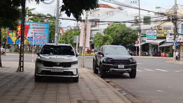 Ford Ranger Raptors were everywhere in Vietnam.