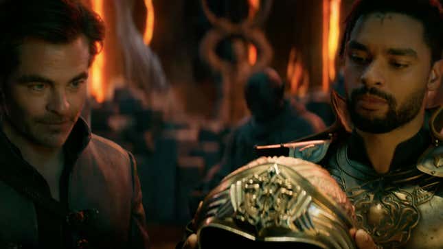 Chris Pine and Regé-Jean Page in Dungeons And Dragons: Honor Among Thieves