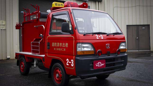 Image for article titled This Honda Acty Fire Truck Is The Most Adorable Way To Put Out Fires