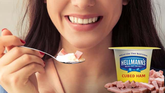 Image for article titled Hellmann’s Introduces New Meat-On-The-Bottom Mayo Cups