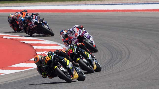 A photo of Moto GP riders in Texas. 