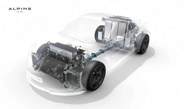 Image for article titled The Alpine A110 E-Ternité Teases the Possibility of an EV From Alpine