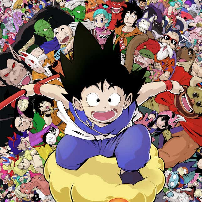 Imagen para el artículo titulado Todos (sí, todos) los personajes de Dragon Ball en una sola imagen