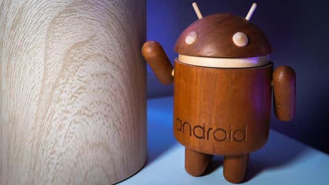A photo of an Android figurine 