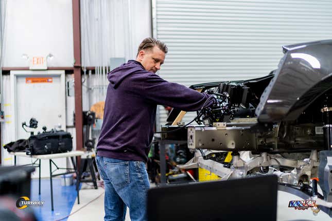 Image for article titled This Camaro Became Formula Drift's Groundbreaking First Electric Car After Getting Hit by a Train