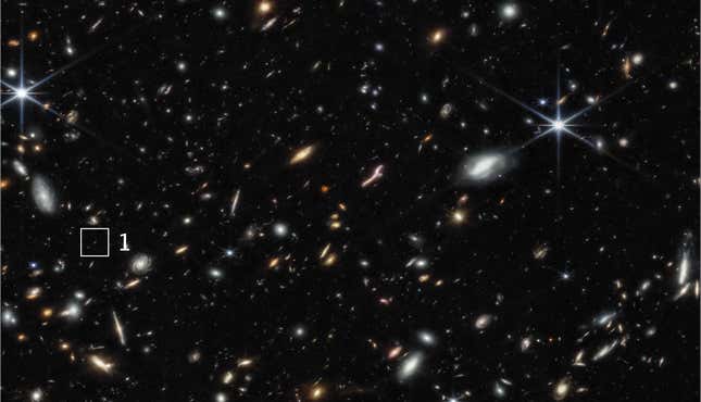 Una imagen de centenares de galaxias tomada por el James Webb